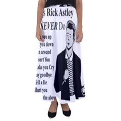 Rick Astley Flared Maxi Skirt