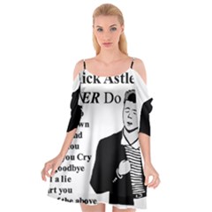 Rick Astley Cutout Spaghetti Strap Chiffon Dress