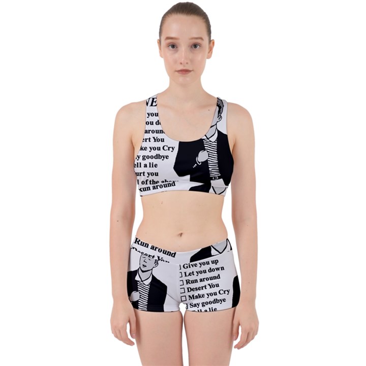 Rick Astley Work It Out Sports Bra Set