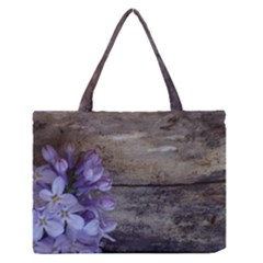 Lilac Zipper Medium Tote Bag by PhotoThisxyz