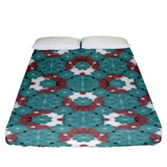 Colorful Geometric Graphic Floral Pattern Fitted Sheet (king Size) by dflcprints