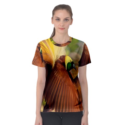 Birds Paradise Cendrawasih Women s Sport Mesh Tee by Mariart