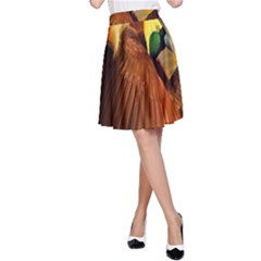 Birds Paradise Cendrawasih A-line Skirt by Mariart