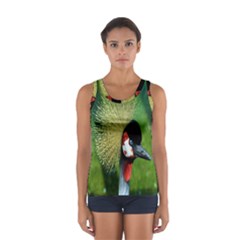 Bird Hairstyle Animals Sexy Beauty Sport Tank Top  by Mariart