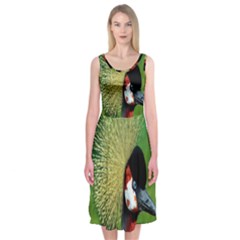 Bird Hairstyle Animals Sexy Beauty Midi Sleeveless Dress by Mariart