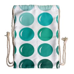 Bubbel Balloon Shades Teal Drawstring Bag (large)