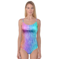 Aurora Rainbow Orange Pink Purple Blue Green Colorfull Camisole Leotard  by Mariart