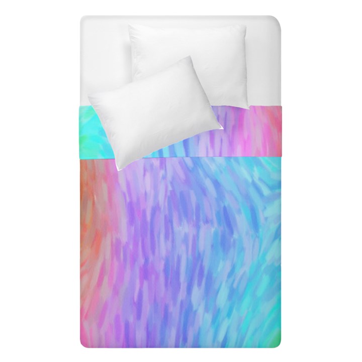 Aurora Rainbow Orange Pink Purple Blue Green Colorfull Duvet Cover Double Side (Single Size)