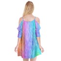 Aurora Rainbow Orange Pink Purple Blue Green Colorfull Cutout Spaghetti Strap Chiffon Dress View2