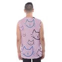 Cat Pattern Face Smile Cute Animals Beauty Men s Basketball Tank Top View2