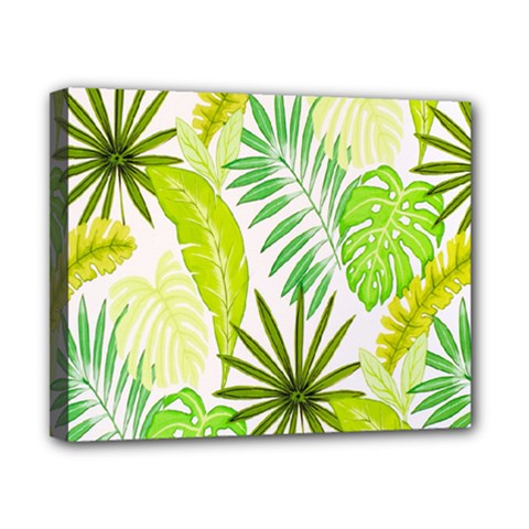 Amazon Forest Natural Green Yellow Leaf Canvas 10  X 8  by Mariart