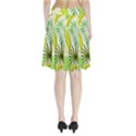 Amazon Forest Natural Green Yellow Leaf Pleated Skirt View2