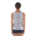 Black Psychedelic Pattern Sport Tank Top  View2