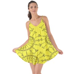 Yellow Flower Floral Circle Sexy Love The Sun Cover Up