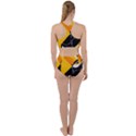 Cute Toucan Bird Cartoon Yellow Black Racer Back Bikini Set View2