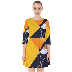 Cute Toucan Bird Cartoon Yellow Black Smock Dress by Mariart