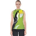 Cute Toucan Bird Cartoon Fly Yellow Green Black Animals Shell Top View1