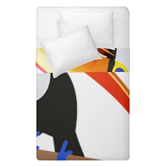 Cute Toucan Bird Cartoon Fly Duvet Cover Double Side (single Size) by Mariart