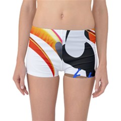 Cute Toucan Bird Cartoon Fly Reversible Boyleg Bikini Bottoms