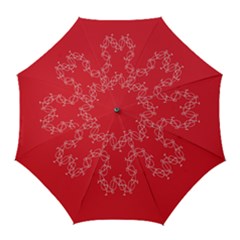 Cycles Bike White Red Sport Golf Umbrellas by Mariart