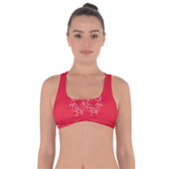 Cycles Bike White Red Sport Got No Strings Sports Bra