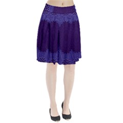 Flower Floral Sunflower Blue Purple Leaf Wave Chevron Beauty Sexy Pleated Skirt