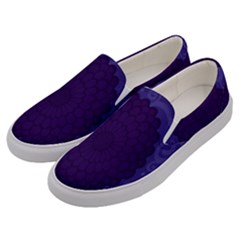 Flower Floral Sunflower Blue Purple Leaf Wave Chevron Beauty Sexy Men s Canvas Slip Ons