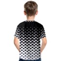 Gradient Circle Round Black Polka Kids  Cotton Tee View2