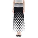 Gradient Circle Round Black Polka Full Length Maxi Skirt View1