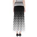 Gradient Circle Round Black Polka Full Length Maxi Skirt View2