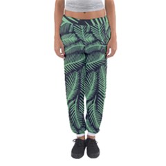 Coconut Leaves Summer Green Women s Jogger Sweatpants