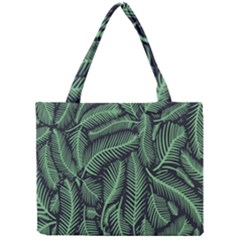 Coconut Leaves Summer Green Mini Tote Bag by Mariart