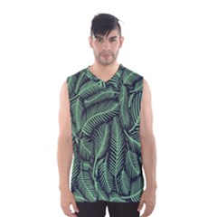 Coconut Leaves Summer Green Men s Basketball Tank Top by Mariart