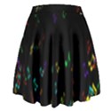 Colorful Music Notes Rainbow High Waist Skirt View2