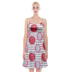 Fruit Patterns Bouffants Broken Hearts Dragon Polka Dots Red Black Spaghetti Strap Velvet Dress by Mariart