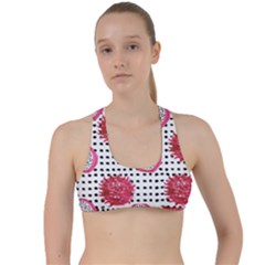 Fruit Patterns Bouffants Broken Hearts Dragon Polka Dots Red Black Criss Cross Racerback Sports Bra by Mariart