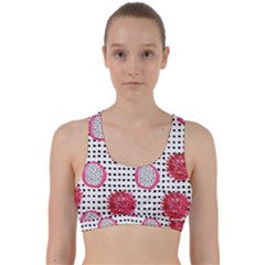 Fruit Patterns Bouffants Broken Hearts Dragon Polka Dots Red Black Back Weave Sports Bra by Mariart