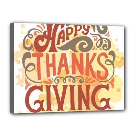 Happy Thanksgiving Sign Canvas 16  X 12  by Mariart