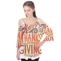 Happy Thanksgiving Sign Flutter Tees