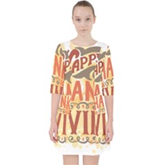 Happy Thanksgiving Sign Pocket Dress by Mariart