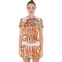 Happy Thanksgiving Sign Drop Hem Mini Chiffon Dress View1