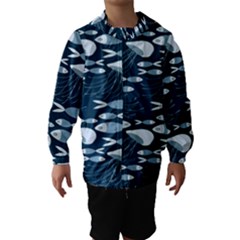 Jellyfish Fish Cartoon Sea Seaworld Hooded Wind Breaker (kids)