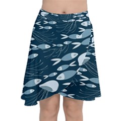 Jellyfish Fish Cartoon Sea Seaworld Chiffon Wrap by Mariart