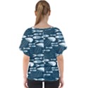 Jellyfish Fish Cartoon Sea Seaworld V-Neck Dolman Drape Top View2