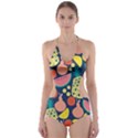 Fruit Pineapple Watermelon Orange Tomato Fruits Cut-Out One Piece Swimsuit View1