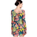 Fruit Pineapple Watermelon Orange Tomato Fruits Long Sleeve Velvet Bodycon Dress View2