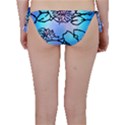 Lotus Flower Wall Purple Blue Bikini Bottom View2