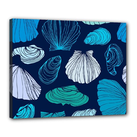 Mega Menu Seashells Canvas 20  X 16 