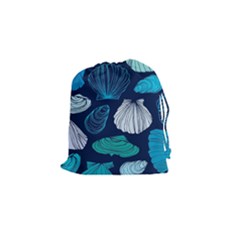 Mega Menu Seashells Drawstring Pouches (small) 