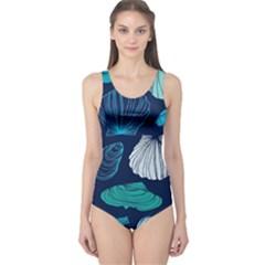 Mega Menu Seashells One Piece Swimsuit